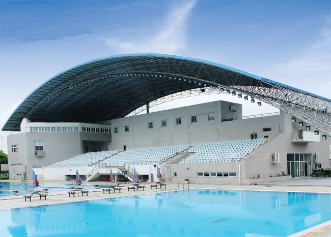 房山游泳馆网架